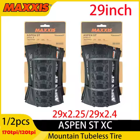 1/2pcs MAXXIS ASPEN ST XC Mountain Tubeless Tire 120/170 TPI 29-inch Folding Tyre 29x2.25 29x2.4 Bla