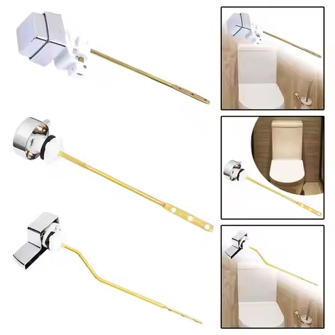 Toilet Tank Flush Lever Toilet Seat Switch Stable Tank Lever Flush Handle for Apartment Hotel Restro