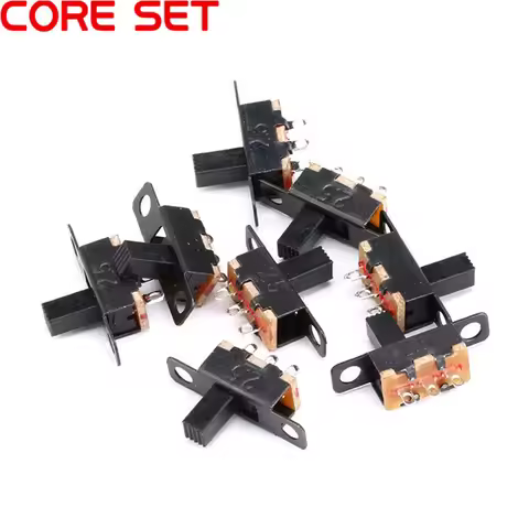 10/20pcs 50V 0.5 A SS12F15 Mini Size Black SPDT Slide Switch for DIY Power Electronic Projects G6 1P