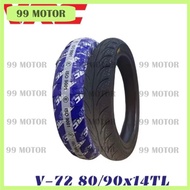 TYRE TIRE diamond 70-90/14 & 80-90/14 90-90/14 bunga sama maxxis tubeless TAYAR 70/90x14 80/90x14 eg