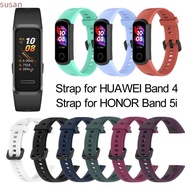 SUSANMY Silicone Strap Smart Watch Accessories Bracelet Wristbands Soft for HUAWEI Band 4 ADS-B29 Ho