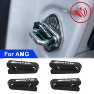 [Ready Stock]4/2/1pcs AMG Logo Silicone Car Door Lock Shock-absorbing Shock Proof Pads Door Buffer D