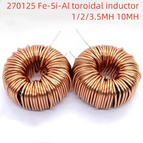 1PCS 27MM-1/2/3.5MH 10MH 270125 FeSiAl toroidal inductor storage PFC SPWM filter 6A