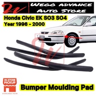 Honda Civic EK EK4 EK9 Ferio SO4 4DR Bumper Moulding Impact Pad Trim 1996 - 2000 New