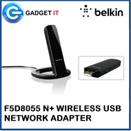 BELKIN F5D8055 N+ WIRELESS USB NETWORK ADAPTER HIGH PERFORMANCE NETWORKING