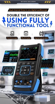 FNIRSI 雙通道示波器萬用表 FNIRSI 3 in 1 Multi Meter 2C23T FNIRSI手持數位示波器萬用表三合一雙通道示波表信號發生器 FNIRSI 2C23T 3 in 1 