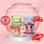 Combo PWL+Whitening SERUM C+Goat Milk Soap+FAIRY