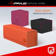 ClearEdge Premium Deck Box All-1 - Leather TCG Card Protection Box, Magnetic Closure, Water Resistan