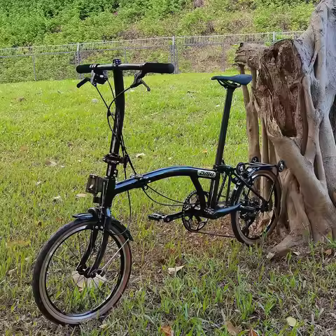 CRANSTON S Handlebar Ultra-light 6.5kg Carbon Fiber Folding Bicycle 16 Inch 7 Speed C Brake Men's Wo