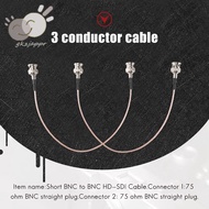 2Pcs 3G HD SDI Cable BNC Cable 30cm 75 Ohm for Cameras  Video Equipment Supports HD-SDI 3G-SDI 4K 8K