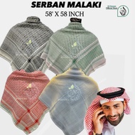 EGAL, SERBAN MALAKI 55” DAN SERBAN ARAFAT PELBAGAI WARNA