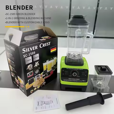 Professional Blender With 2.6l Bpa Free Jar With 6 Blades,7 Preset Program For Smoothies,Shakes,Nut 