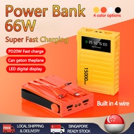 【READY STOCK】66W Powerbank Fast Charging 15000mAh Large Capacity Power bank Mobile Power Charger