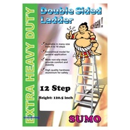 12 Step SUMO Aluminium Double Sided Ladder / Tangga Double Sided 12 Step