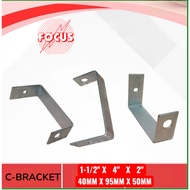1-1/2" X 4" X 2" inch Metal Trunking Bracket / C Bracket / U Bracket For cable trunking
