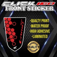 HONDA CLICK 160 FRONT STICKER DECALS/HONDA CLICK 160 ACCESSORIES/HONDA CLICK 160 STICKER