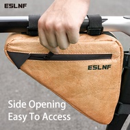 ESLNF Eco-Friendly Material Bike Front Tube Bag Portable Waterproof Triangle Bicycle Frame Bag