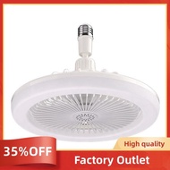 Ceiling Fans with Remote Control and Light Lamp Fan E27 Converter Base Smart Silent Ceiling Fans LED Lamp Fan Ceiling Fans for Bedroom Living Room Factory Outlet