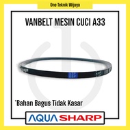 Vanbelt Mesin Cuci A33/Vbelt Mesin Cuci A 820 E untuk merk Aqua Sharp
