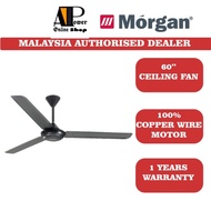 Morgan Ceiling Fan (60 Inch/80W) 3-Blades 5-Speeds Control Regulator MFC-EURUS 360BK / MFC-EURUS 360WH Ceiling Fan