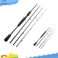WONDER Carbon Fishing Rod M Ton Fishing Pole Carbon Fiber Hand Rod 4 Sections Hand Rod 5.9/ 6.9 Ft For Outdoor