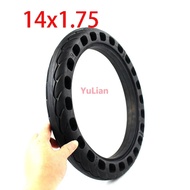 Electric Car Solid Tire 14 Inch honeycomb hole solid Tire for Rubber Electrombile 14x1.75 Solid Tyre