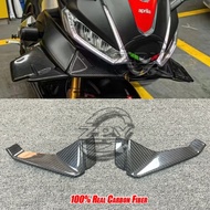 100% Real Carbon Fiber Motorcycle Winglet Aerodynamic Wing Kit Spoiler Accessories For Aprilia RS660