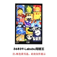 Labubu One Piece กระดานแสดงกล่องบลังก์ ภาพตกแต่ง 3 มิติ บอปปี้โดม่า ของตกแต่ง ช่องเก็บของ กระดาษแข็ง