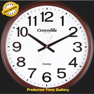 (Clock) 100% ORIGINAL Crocodile Wall Clock Extra Large CW8278DKS,Number Dial