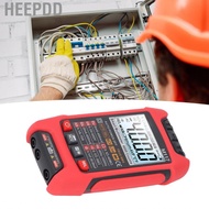 HEEPDD M117 Multimeter Voltmeter  Handheld 4000 Counts AC DC Voltage Tester 600V/600V with 2 Test Pe