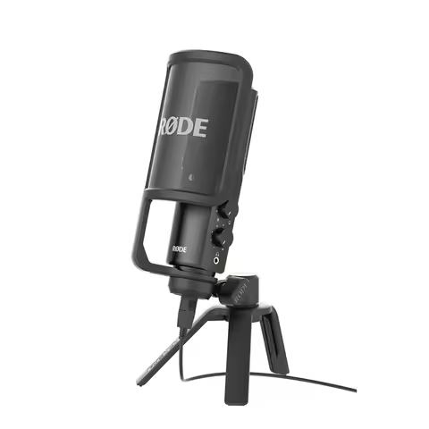Original Rode NT-USB USB Condenser Microphone high-quality stand mount with industry standard 3/8" t