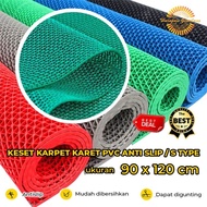 PVC Rubber Anti-Slip Bathroom Carpet Doormat Mosque Carpet 90x120cm