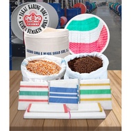 Hoki Brand White Sacks for Sale Rice Sacks Grain Sacks Corn Sacks Size 65 x 105cm Trim biru