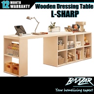 𝐁𝐌𝐙𝐀𝐑 𝙄𝙣 𝙎𝙩𝙤𝙘𝙠 Thicker Solid Wood Dressing Table Vanity Table With Drawers Meja Solek Makeup Table