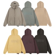 New Essentials zipper hoodie casual silica gel letter print hoodie for men and women