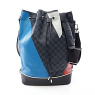 [Used] Louis Vuitton LOUIS VUITTON Shoulder Bag Noe Marin Damier Cobalt N41611 PVC Coated Canvas Lea