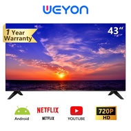 WEYON ทีวี 43 นิ้ว Smart Android TV HD Wifi/Youtube/Nexflix