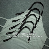 High-class Apron Coffee Apron For Men And Women Sewing Coffee Apron With Gray Apron