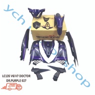 YAMAHA LC135 LC 135 135LC 135 LC V4 V5 V6 V7 PURPLE RXZ DESIGN BODY COVER SET STICKER STRIPE SIAP TA