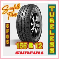 ☂ ◴ 155r12 Sunfull Tire for Multicab, Bongo Rear Tire, & Tricycle Sidewheel