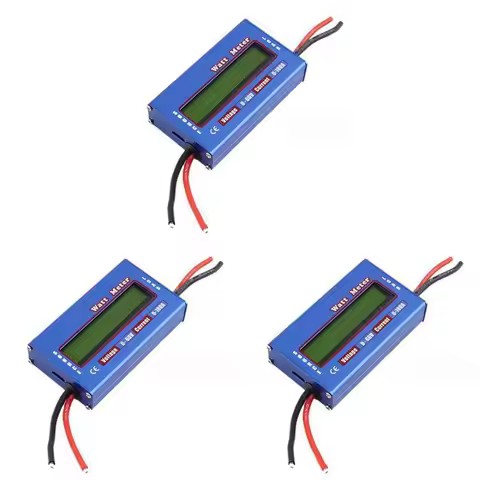 3X Digital Wattmeter Watt Meter Power Meter DC 60V 100A Balance Voltage Battery Checker-[LUCK 9]