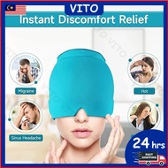 Migraine Ice Head Wrap Headache Relief Hat Cooling Migraine Cap Tension Headache Relief Cap Cold Com