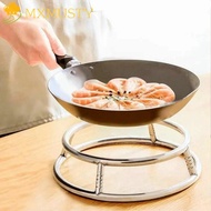 MXMUSTY Wok Rack Round High Quality Diameter 23/26/29cm Insulation For Pot Gas Stove Fry Pan Double Holder