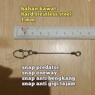 Snap predator 8cm, hss 1mm snap oneway, anti-shock snap, sharp anti-gear snap