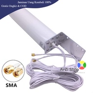 Jx External Antenna Modem Router WiFi 3G 4G LTE 12dBi SMA Connector - GJX-698 - White