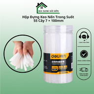 Hộp Đựng Keo Nến Trong Suốt 55 Cây 7 × 100mm Deli Cao Cấp - DL390055A