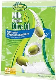 Milk Protein &amp; Olive Oil Hair Deep Conditioning Treatment Hair Mask Strengthens, Repairs, Stops Breakage and Promotes Growth for Soft, Healthy, Manageable Hair - Sofn’Free GroHealthy - Single