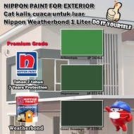 Nippon Paint Weatherbond Exterior collection 1 Liter Arboretum 1638A / Impressions 2114A / Great Sea