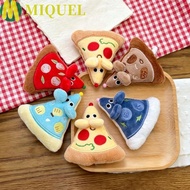 MIQUELZA 6pcs Pizza Mouse Keychain, Keychain Combination Fashion Friendship Pizza Pendant, Blueberry