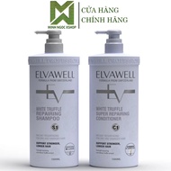 Dầu Gội Xả Phục Hồi Suôn Mượt ELVAWELL Tím 500ML - 1000ML